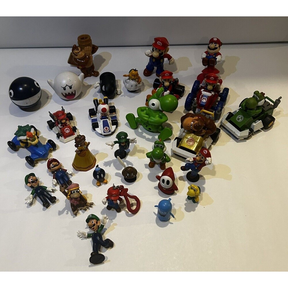 Nintendo Super Mario Bros + Donkey Kong Toy Lot 29 Pcs